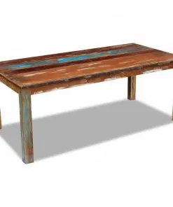 vidaXL Dining Table Solid Reclaimed Wood 200x100x76 cm