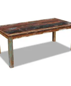 vidaXL Dining Table Solid Reclaimed Wood 200x100x76 cm