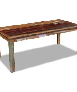 vidaXL Dining Table Solid Reclaimed Wood 200x100x76 cm