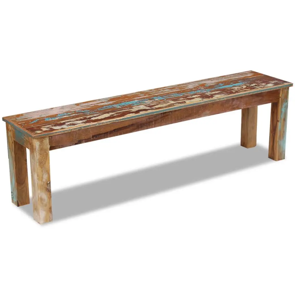 vidaXL Bench Solid Reclaimed Wood 160x35x46 cm