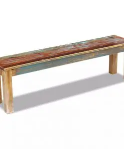 vidaXL Bench Solid Reclaimed Wood 160x35x46 cm