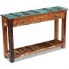 vidaXL Console Table Solid Reclaimed Wood 120x30x76 cm