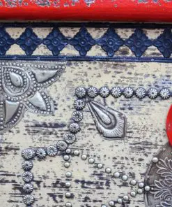 vidaXL Storage Chest Red Mango Wood 80x40x45 cm