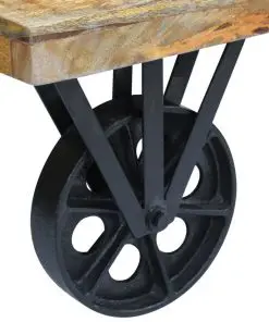 vidaXL Coffee Table Mango Wood 120x60x30 cm