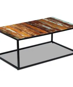 vidaXL Coffee Table Solid Reclaimed Wood 100x60x40 cm