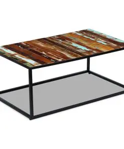 vidaXL Coffee Table Solid Reclaimed Wood 100x60x40 cm