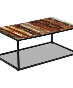 vidaXL Coffee Table Solid Reclaimed Wood 100x60x40 cm