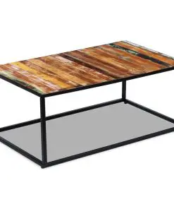 vidaXL Coffee Table Solid Reclaimed Wood 100x60x40 cm