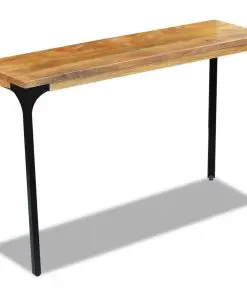 vidaXL Console Table Mango Wood 120x35x76 cm