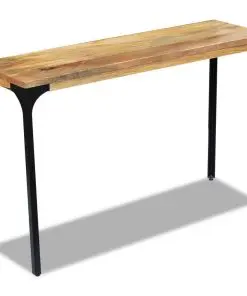 vidaXL Console Table Mango Wood 120x35x76 cm