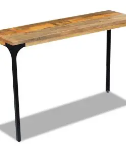 vidaXL Console Table Mango Wood 120x35x76 cm