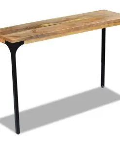 vidaXL Console Table Mango Wood 120x35x76 cm