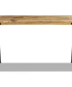 vidaXL Console Table Mango Wood 120x35x76 cm