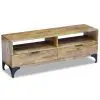 vidaXL TV Stand Mango Wood 120x35x45 cm