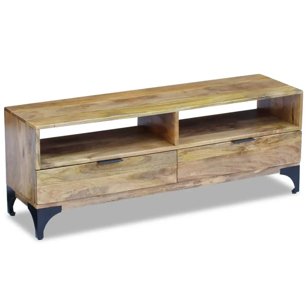 vidaXL TV Stand Mango Wood 120x35x45 cm