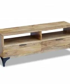 vidaXL TV Stand Mango Wood 120x35x45 cm