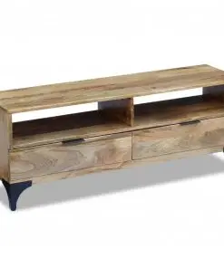 vidaXL TV Stand Mango Wood 120x35x45 cm