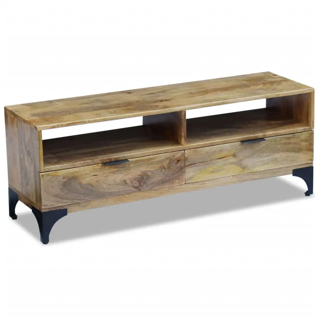 vidaXL TV Stand Mango Wood 120x35x45 cm