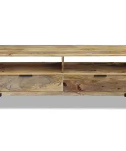 vidaXL TV Stand Mango Wood 120x35x45 cm