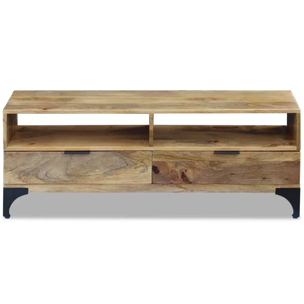 vidaXL TV Stand Mango Wood 120x35x45 cm