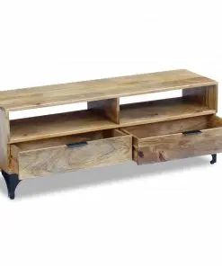 vidaXL TV Stand Mango Wood 120x35x45 cm