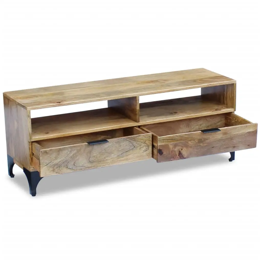 vidaXL TV Stand Mango Wood 120x35x45 cm