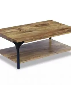 vidaXL Coffee Table Mango Wood 100x60x38 cm