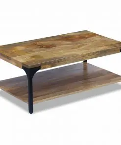 vidaXL Coffee Table Mango Wood 100x60x38 cm