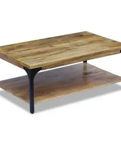 vidaXL Coffee Table Mango Wood 100x60x38 cm
