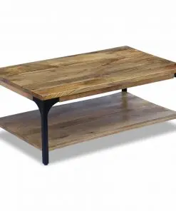 vidaXL Coffee Table Mango Wood 100x60x38 cm