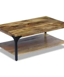 vidaXL Coffee Table Mango Wood 100x60x38 cm