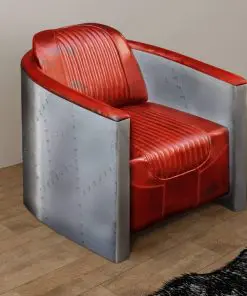 vidaXL Tub Chair Light Brown Real Leather