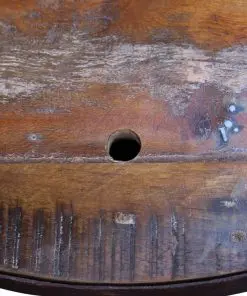 vidaXL Two Piece Bowl Shaped Coffee Table Set Solid Reclaimed Wood