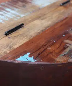 vidaXL Two Piece Bowl Shaped Coffee Table Set Solid Reclaimed Wood