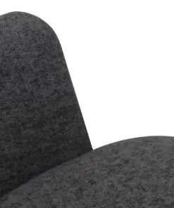 vidaXL Dining Chairs 4 pcs Dark Grey Fabric