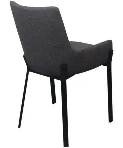 vidaXL Dining Chairs 6 pcs Dark Grey Fabric