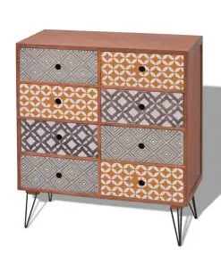 vidaXL Sideboard 8 Drawers Brown