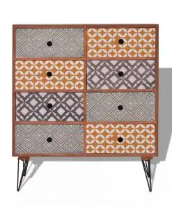 vidaXL Sideboard 8 Drawers Brown