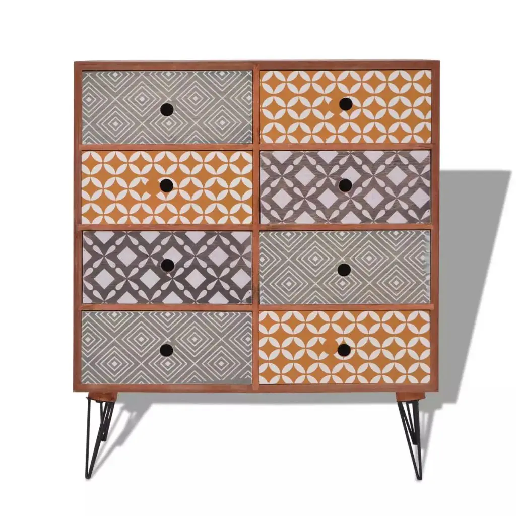 vidaXL Sideboard 8 Drawers Brown