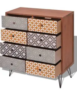 vidaXL Sideboard 8 Drawers Brown