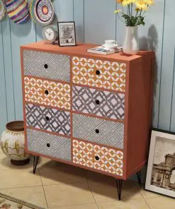 vidaXL Sideboard 8 Drawers Brown