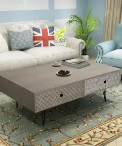 vidaXL Coffee Table 100x60x35 cm Grey