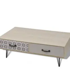 vidaXL Coffee Table 100x60x35 cm Beige