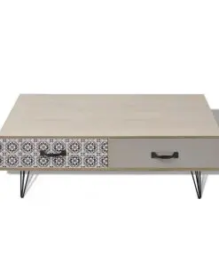 vidaXL Coffee Table 100x60x35 cm Beige