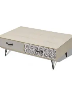 vidaXL Coffee Table 100x60x35 cm Beige