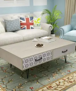vidaXL Coffee Table 100x60x35 cm Beige