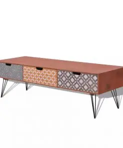 vidaXL TV Cabinet with 3 Drawers 120x40x36 cm Brown
