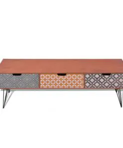 vidaXL TV Cabinet with 3 Drawers 120x40x36 cm Brown