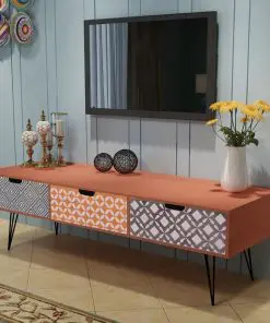 vidaXL TV Cabinet with 3 Drawers 120x40x36 cm Brown