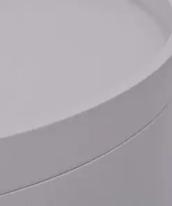 vidaXL Side Table with Serving Tray Round 39.5×44.5 cm Grey